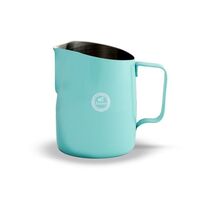 Tiamo Tapered Milk Frothing Jug 450ml Teal Blue