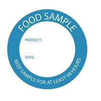 Specialty Food Label Food Sample Roll of 500 Stickers