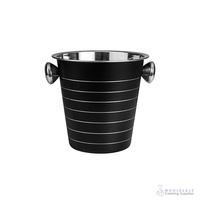 SALE MODA Wine Cooler Insulated S/S Black Tapered 210mm