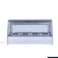 Heated Bain Marie Countertop Angled Fits 8x 1/2 Pans