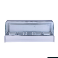 Heated Bain Marie Countertop Curved Takes 10x 1/2 Pans