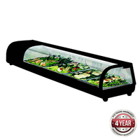 Curved Glass Sushi Showcase 4 x 1/3 pans