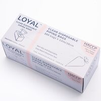 Loyal Bakeware Disposable Piping Bags Clear 12" Pack of 100