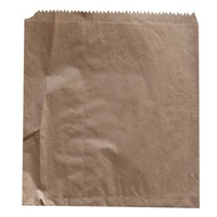 Brown Paper 4F Flat Take Away Bag 240x260mm Pkt of 500