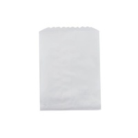 White Paper 1/2F Flat Take Away Bag 115x150mm Pkt of 1000