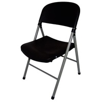 Bolero Folding Utility Chair Black Pack of 2