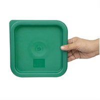 Hygiplas Green Square Food Storage Lid to Fit 1.5-3.5Ltr Containers