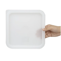 Hygiplas White Square Food Storage Lid to Fit 5.5-7Ltr Containers