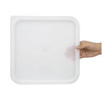 Hygiplas White Square Food Storage Lid to Fit 10-15Ltr Containers