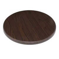 Bolero Indoor Table Top Round Dark Brown 600mm