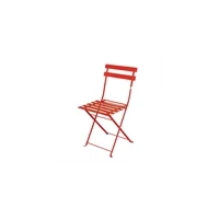 Bolero Folding Steel Chair, Red Pkt of 2