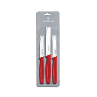 Victorinox Paring Set with Red Handle 3pc 
