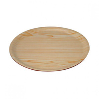 6x Wood Tray / Pizza Serving Tray, 330mm, Birch Colour, Cafe / Restaurant