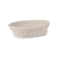 Oval Bread Basket 235x185mm Taupe Set of 6