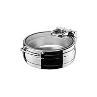 Athena Induction Chafer, Regal, Round 280mm, Stainless Steel & Glass Lid