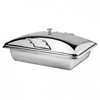 Athena Induction Chafer, Rectangular, 1/1 Size, Stainless Steel Lid