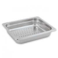 Anti-Jam Bain Marie/Steam Pan Perforated S/S 1/2 GN 65mm Set of 3