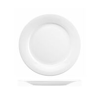 Art de Cuisine Menu White Wide Rim Plate 254mm Set of 6