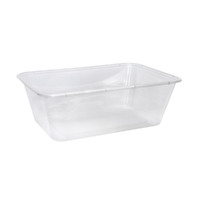 Clear Plastic Container Rectangular CR0750 750mL Pkt of 50
