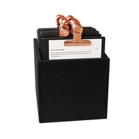 Set of 30 Wooden Menu Boards Black A5 w Rose Bulldog Clip & Storage Box