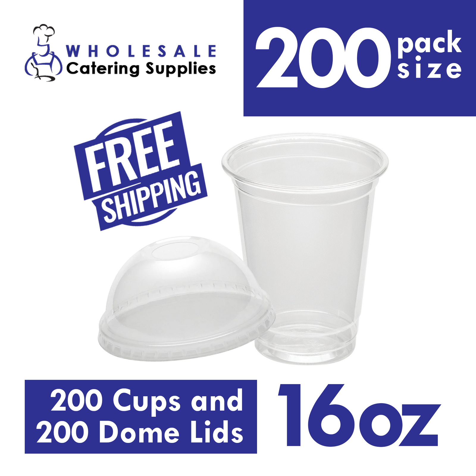 16oz/500mL Cold Drink Cup w/ Dome Lid Clear Plastic PET Slushie Juice Smoothie - Picture 7 of 12