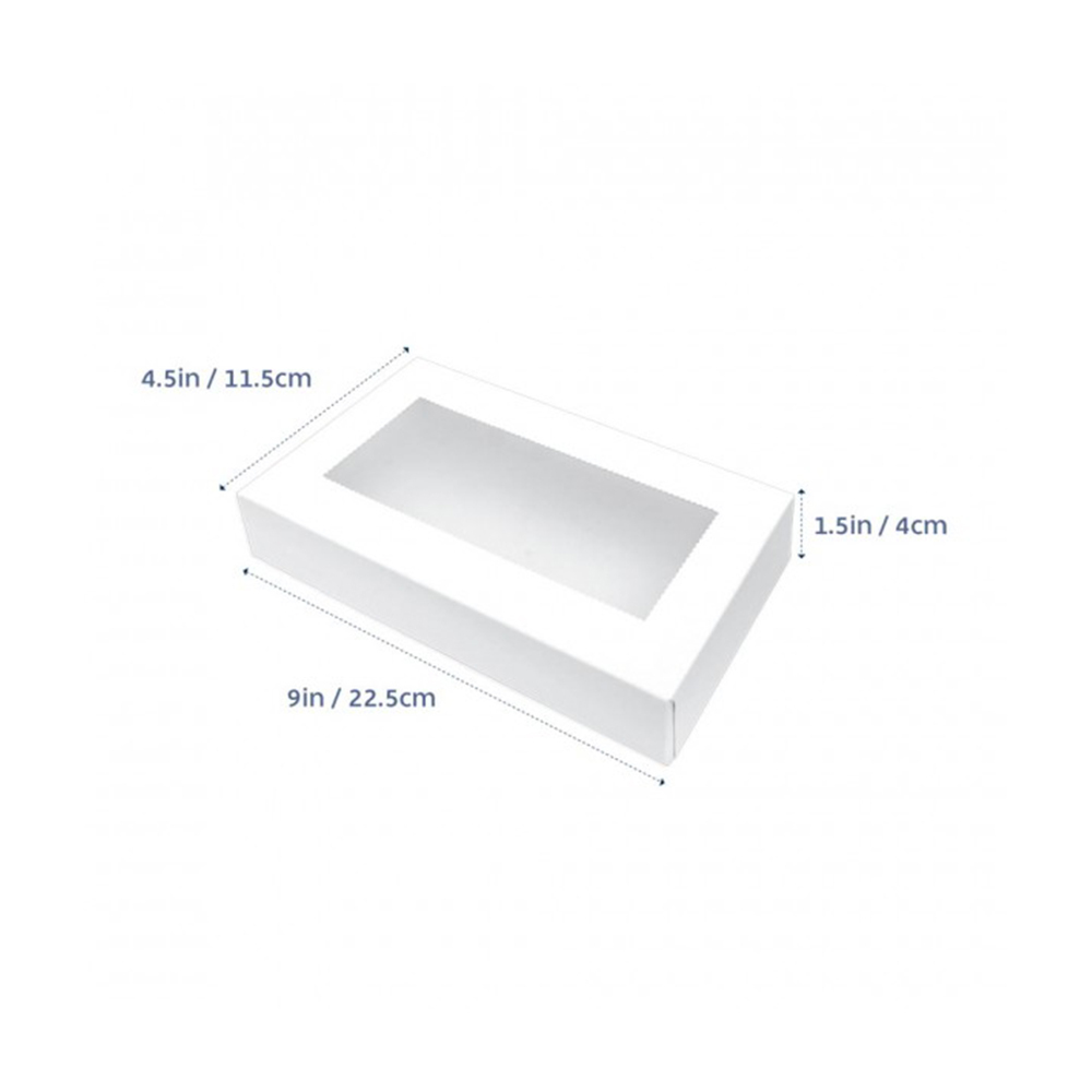 Loyal Bakeware Cookie / Biscuit Box White w Window 225x115x40mm