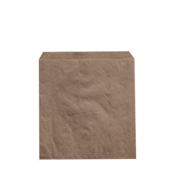 Brown Paper 2W Wide Take Away Bag 205x198mm Pkt of 500