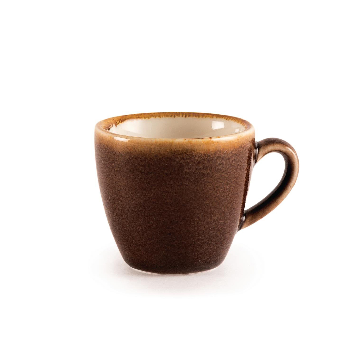 Olympia Kiln Coffee Espresso Cup 85ml Bark Brown Pkt 6