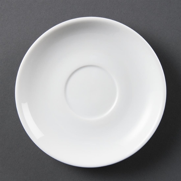 Olympia Whiteware Cappuccino Saucers 160mm Pack of 12