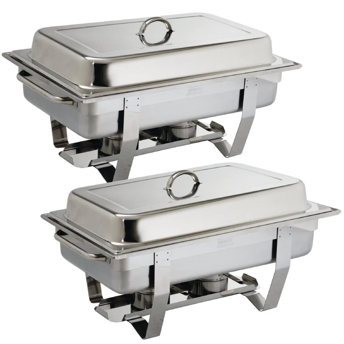 Olympia Milan Chafing Dish Twin Pack  Capacity: 9Ltr