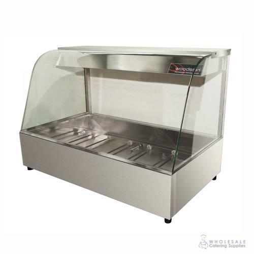 Woodson Food Display Bain Marie Curved Front 4 Bay Empty