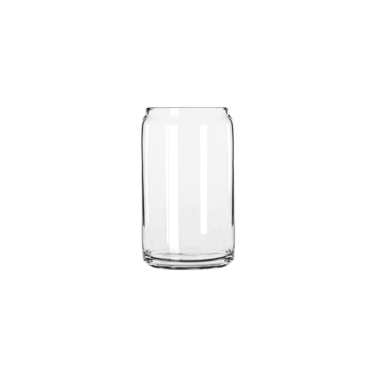 Ecodesign Drinkware Libbey Beer Glass Can Shaped 16 oz - Pint Beer Glasses 4 Pack w/ Coasters