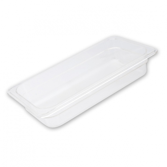 Food Pan Clear Polycarbonate 1/3 GN 150mm