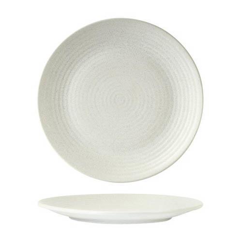 Zuma Frost Round Plate Ribbed 265mm Set of 6