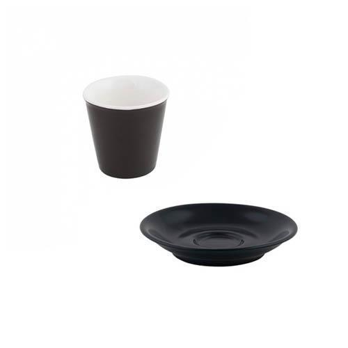 Bevande Raven Black Espresso Tapered Coffee Cup 90mL & Saucer Ctn of 48