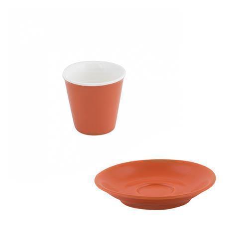 Bevande Jaffa Orange Espresso Tapered Coffee Cup 90mL & Saucer Set of 6