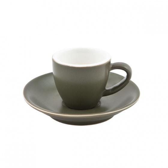 Bevande Sage Green Espresso 75mL Coffee Cup & Saucer Set of 6