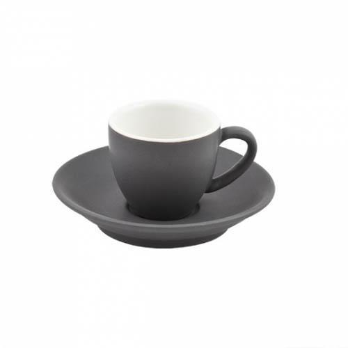 Bevande Slate Grey Espresso 75mL Coffee Cup & Saucer Set of 6