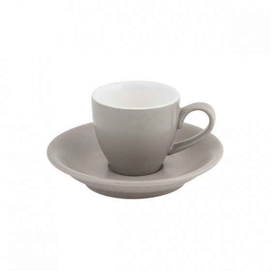 Bevande Stone Grey Espresso 75mL Coffee Cup & Saucer Set of 6
