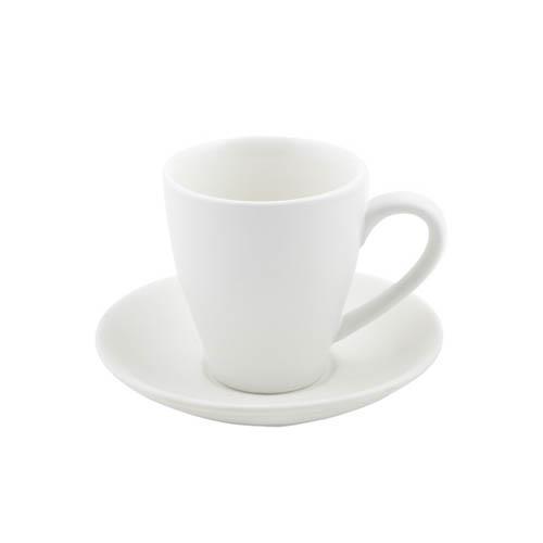 Bevande Bianco White Cono 200mL Coffee Cup & Saucer Set of 6