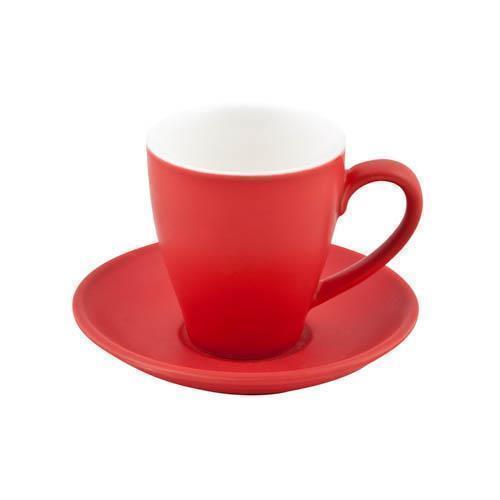 Bevande Rosso Red Cono 200mL Coffee Cup & Saucer Ctn of 36