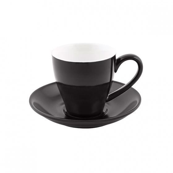 Bevande Raven Black Cono 200mL Coffee Cup & Saucer Set of 6