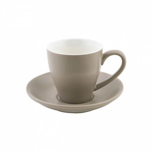 Bevande Stone Grey Cono 200mL Coffee Cup & Saucer Ctn of 36