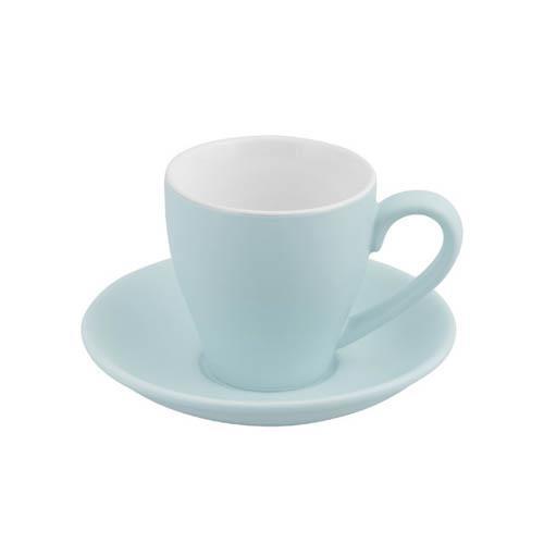 Bevande Mist Blue Cono 200mL Coffee Cup & Saucer Set of 6