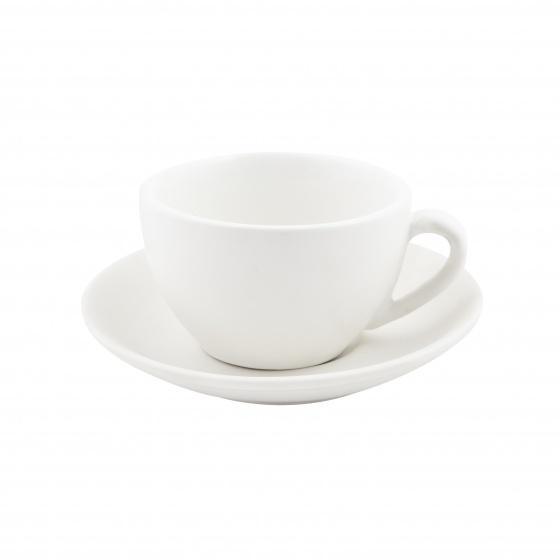 Bevande Bianco White Cappuccino 200mL Coffee Cup & Saucer Set of 6