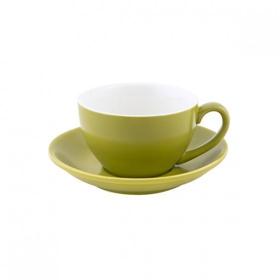 Bevande Bamboo Green Cappuccino 200mL Coffee Cup & Saucer Set of 6