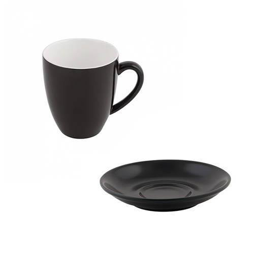 Bevande Raven Black Coffee Mug 400mL with Saucer Ctn of 24