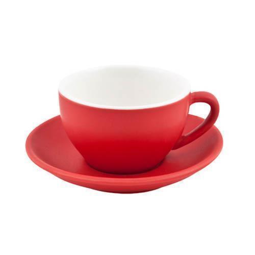 Bevande Rosso Red Cappuccino 280mL Coffee Cup & Saucer Ctn of 36