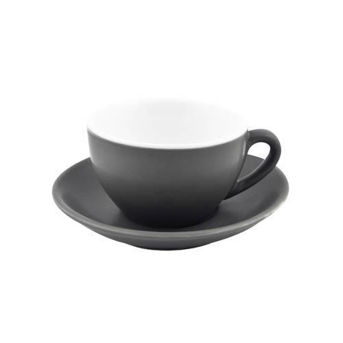 Bevande Slate Grey Cappuccino 280mL Coffee Cup & Saucer Set of 6