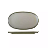 Moda Porcelain Chic Oval Coupe Plate 250x150mm Pack of 6